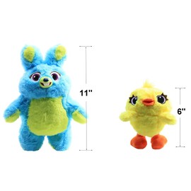 suliutoys 2 Pack Story Stuffed Animals Bunny and Ducky Plush Toys, Soft Doll Best Kids Birthday Gift (Bunny and Ducky)