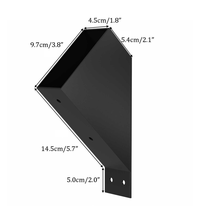 ORIGLE 8Pcs 45 Degree Angle Brackets for Pergola Kits -