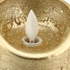 Led FlamE Less Candles Battery Gold Swinging Flame Electric Candle