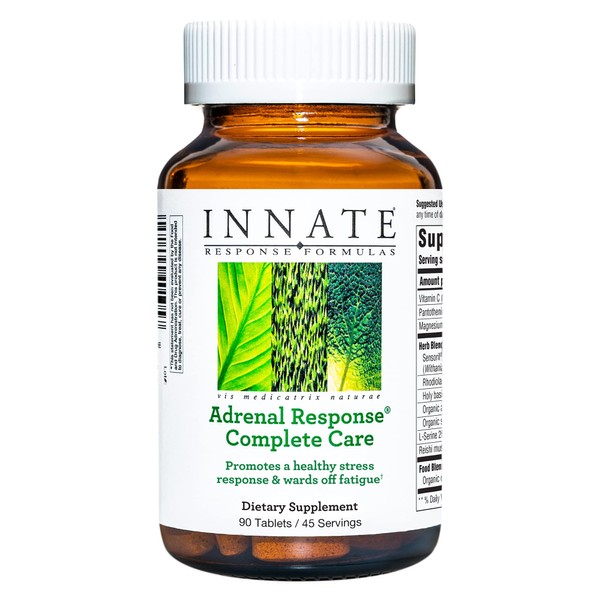 INNATE Response Formulas, Adrenal Response Complete Care, Herbal Supplement, Vegetarian, Non-GMO, 90 tablets (45 servings)