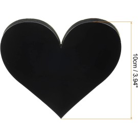 NoBrand 3D Acrylic Alphabet Mirror Wall Stickers Symbol Heart Self-Adhesive Home Deco