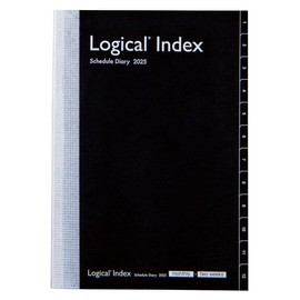 Logical Diary 2025 Index/B6/Black NSI-B624-25AD