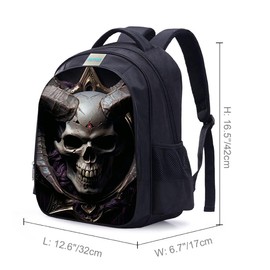 MATMO Kids Skull Backpack Children Student Travel Backpack for Boys School Bag Bookbag (Skull Backpack 24-47)