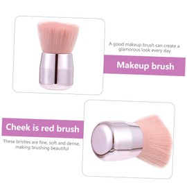 FOMIYES 2pcs Makeup Brush Kit Beauty Tools Face Blush Powder Applicator Comfortable Bristles Portable Gentle for Skin
