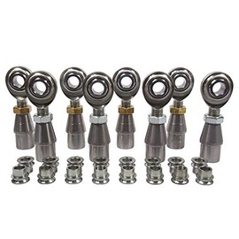 QSC 1/2 X 1/2-20 Economy 4-Link Rod End Kit with 1/2-3/8 High Misalignment Spacers & Bungs .083 Wall, Rod End, Heim Joint