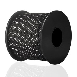 Brotree Paracord, 0.08 inch (2 mm), 3-Strand Cores, Bobbin, Tent, Rope, Guyline, Load Capacity 198.4 lbs (90 kg), For DIY Knitting, Camping, Survival, Outdoor Use, 32.8/54.7 yd (30/50 m)