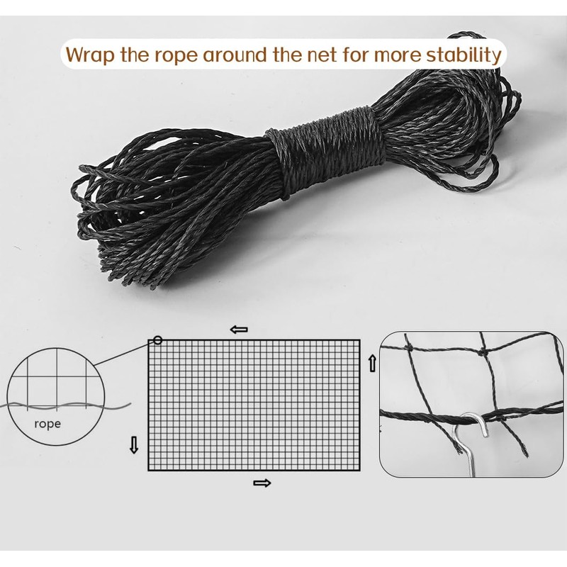 Morimoe Cat Balcony Net, Steel Wire Reinforced, Anti-Fall Fence, Safety