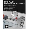 KAFUWELL Scalpello SDS-Plus per Piastrelle, 194×78 mm, Angolato 25°, 42CrMo