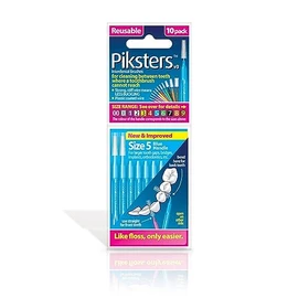 Piksters Interdental Brushes, Size 5, Blue Handle
