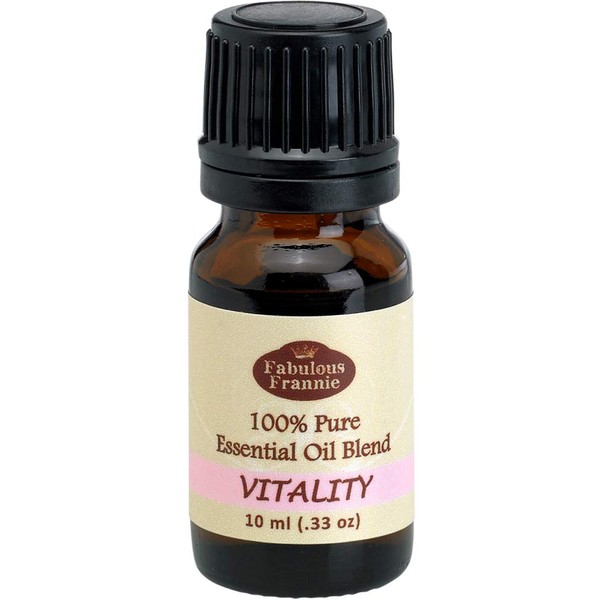 Fabulous Frannie Vitality Essential Oil Blend 100% Pure, Undiluted Essential Oil Blend Therapeutic Grade - 10 ml A Perfect Blend of Spearmint, Eucalyptus, Orange and Lemon