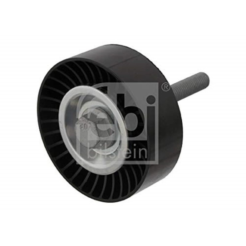 febi bilstein 30859 Pulley for V-Ribbed Belt with Screw Black