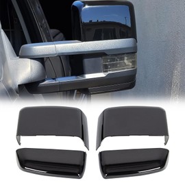 ACLONG Tow Mirror Cover Caps Glossy Black Left & Right Rearview Side Mirror Caps Fit for Chevy Silverado GMC Sierra 2014 2015 2016 2017 2018 2019-1Pair