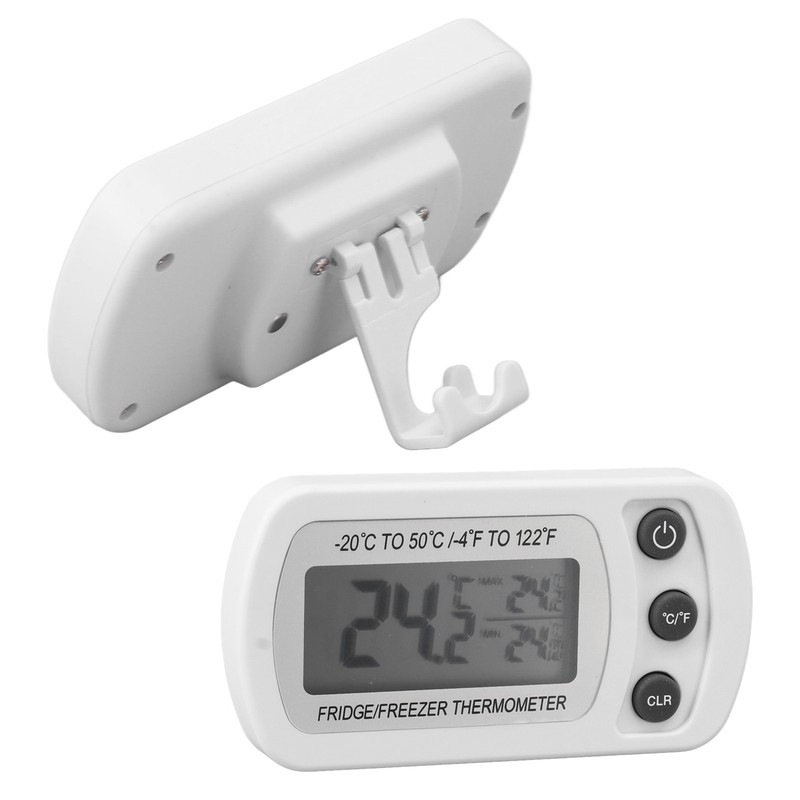 2Pcs Waterproof Digital Refrigerator Fridge Thermometer ‑20~50℃ Digital Freezer Thermometer