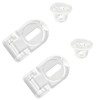 Clear Acrylic Padlock - Pack of 2