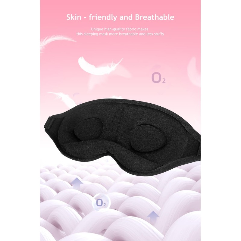 Aosun Sleeping Mask for Side Sleepers, Pack of 2, Improved