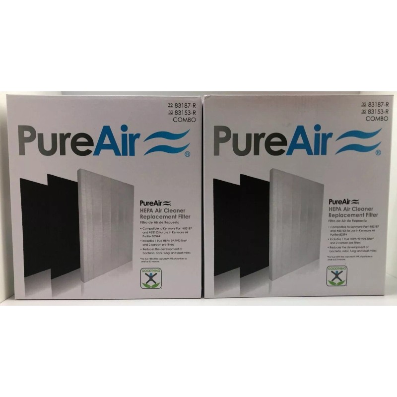 PureAir Kenmore 83187 air filter Compatible by PureAir -2 Pack