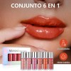 Brillo Labios 3d Hydra Lip Glow Oil Gloss Hidratante 6pcs