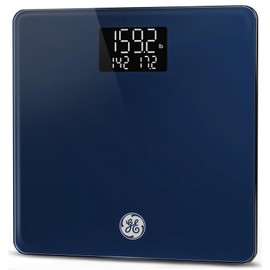 GE Weight Scale Digital for Body, Multifunctional Bathroom BMI Weighing Accurate Smart Scales Electric for Baby Pet Luggage Women with Smartphone APP Bluetooth 4" Large Display, 400lbs