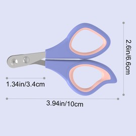 NOOMIEQCF Pet Nail Clippers Round Hole Pet Nail Scissors Stainless Steel Pet Nail Trimmers for Cat Dog Small Animals Safety