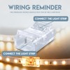 Innfeeltech 20 Pcs Strip Connector for 10MM 2 Pin LED