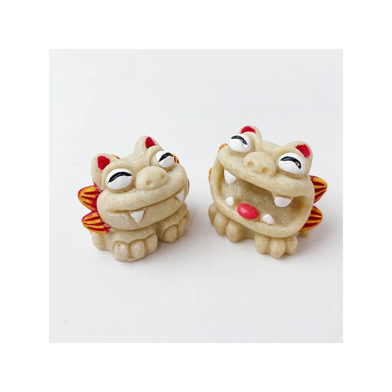 Kubagasaya Kubagasaya Figurine Okinawa Souvenir Mini Entrance Swaying Lion Statue