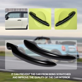 KASturbo Car Door Handle Cover Gloss Black Replacement for Mini Cooper S R50 R52 R53 R55 R56 R57 R58 R59 R61 2001-2015 Outer Door Handle