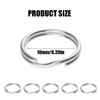 Key Ring Hoops, 200PCS 10mm Mini Split Jump Ring, Super