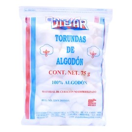 Torunda De Algodón 75g Dibar 1 Pieza