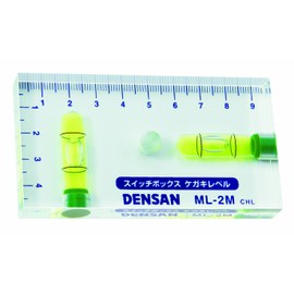 デンサン スイッチボックスケガキレベル 磁石付き 透明ボディ ML-2M
