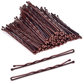 Large Bobby Pins Brown,MORGLES 2.75" Jumbo Hair Pins Brown Long bobby Pins for Thick Hair for Women Girls with Box-120 count