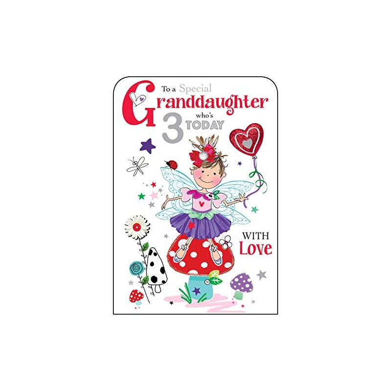 Granddaughter 3rd Birthday Card