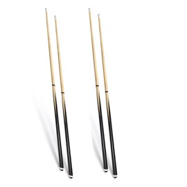 VANLAN Billiard House Cue Sticks Pool Cues 4-Piece Billiard Tips 13mm House Bar Billiard Cue Sticks Hardwood Cues Set of 4 (58" Set of 4)