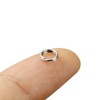 FUSSED 30 Pcs 304 Stainless Steel Key Ring Key Ring