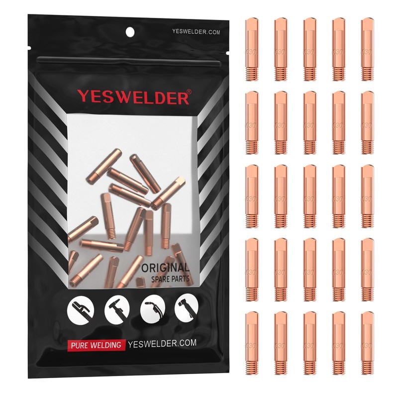 YESWELDER 25-pk MIG Welding Contact Tip 11-30 (0.030") for Lincoln