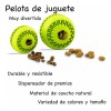 Comedero Pelota Para Perro Mr Wuff Juguete Rellenable Caucho Natural