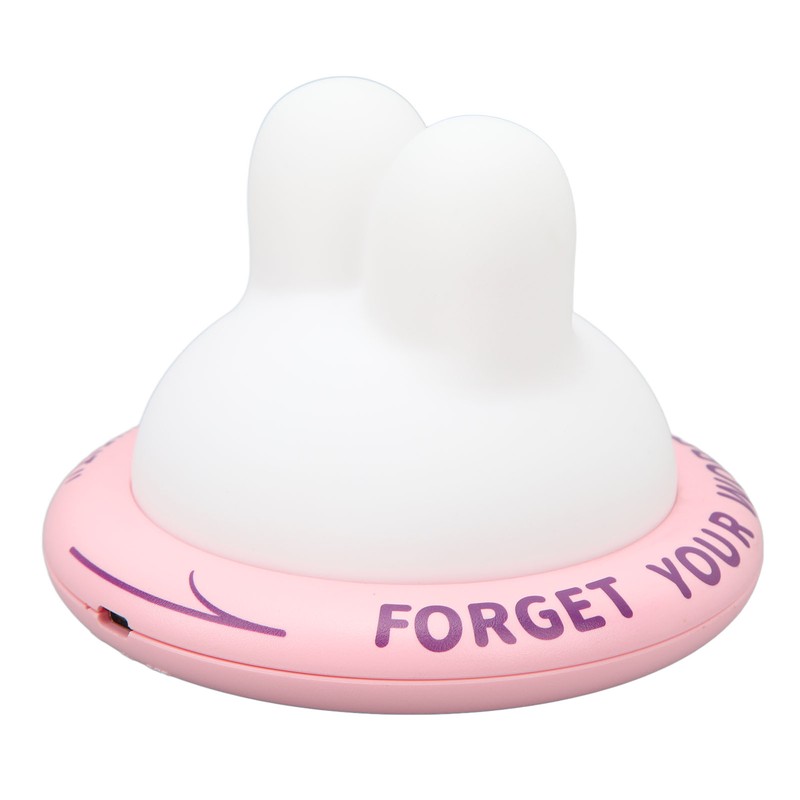 Cute Bunny Night Light Rechargeable 3 Levels Warm Light Soft