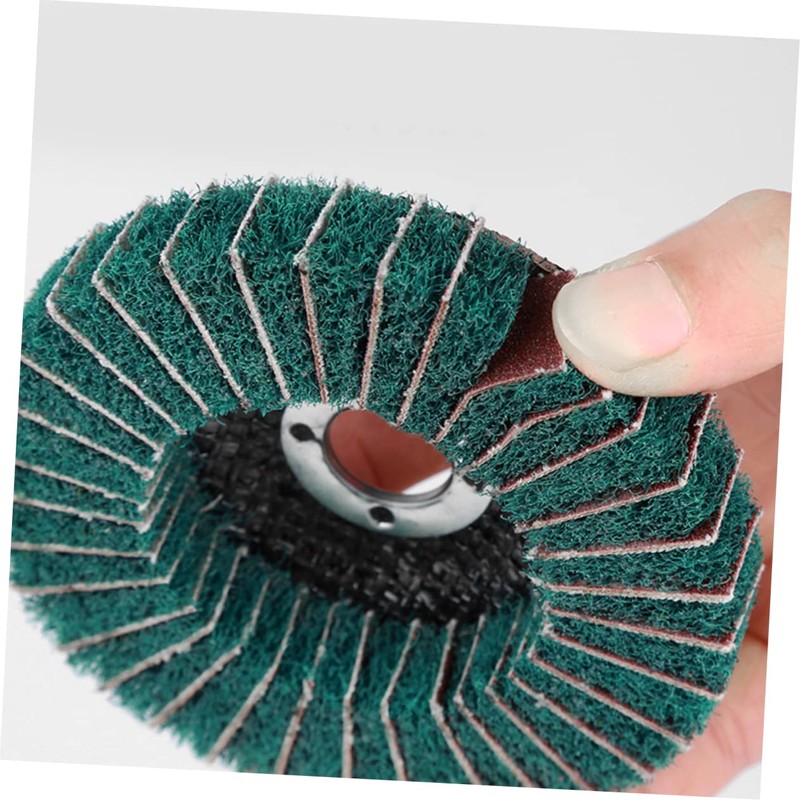 VILLFUL 5pcs Green Polishing Grinding Wheel for Quick Cleaning and