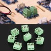 50pcs 2Pin Terminal Block Connector, 5mm Pitch Green PCB Universal