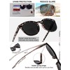 MARE AZZURO Round Bifocal Reading Sunglasses Women Large Outdoor Readers