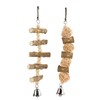 Bird Chewing Toys Hanging Natural Wood Parrot Swing Chewing Toys
