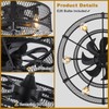 Depuley Black Ceiling Fans with Light: Flush Mount Caged Ceiling