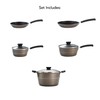 Tramontina Sicilia 8 Pc Aluminum Nonstick Cookware Set - Hazelnut