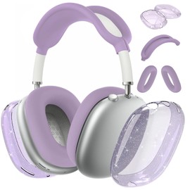 Aiaabq for AirPods Max case Cover,Anti-Scratch Ear Pad Case Cover/Ear Cups Cover/Headband Cover for AirPods Max. Clear Soft TPU and Silicone,Skin Scratch Proof.