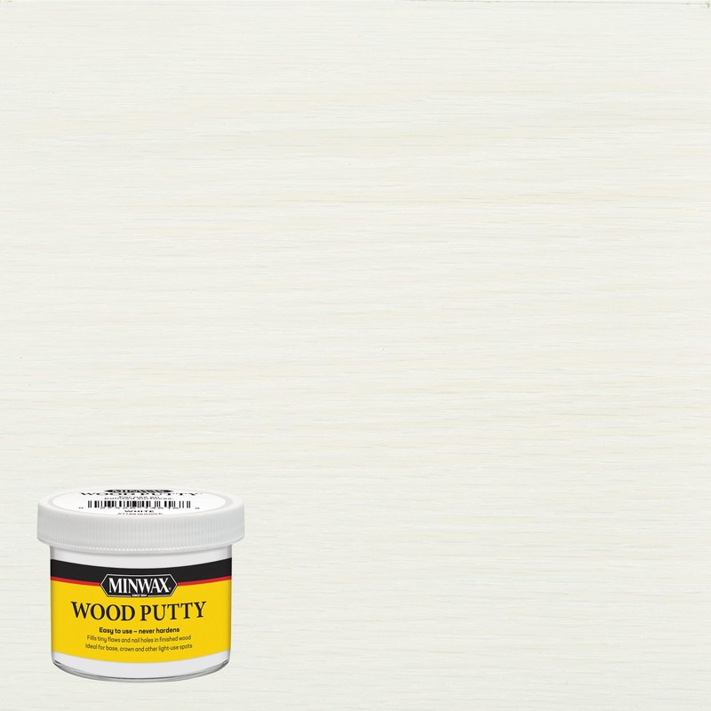 Minwax Wood Putty, White, 3.75 oz.