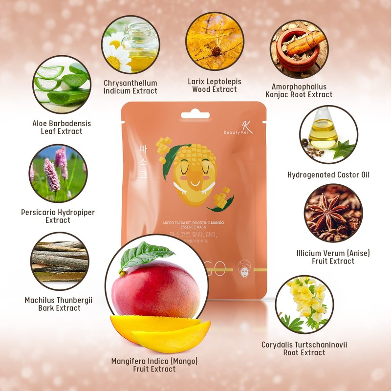 Mango Cloth Mask - Vitamins A & C for Shine