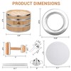 CROWNSPIRE 2 Tier Bamboo Steamer | Bamboo Steamer Basket with