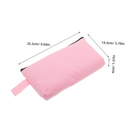 Mikinona 6pcs Canvas Cosmetic Bag: Canvas Pen Pencil Case Cosmetic Pouch Zipper Makeup Bags Blank Makeup Purse for Women Travel Organize Storage