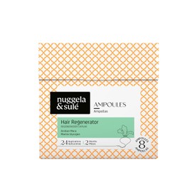 Nuggela & Sulé 8 x 10ml Regenerating Ampoules - Increases Hair Density and Thickness - Especially for Depopulated Areas - Easy to Use - Treatment for 2 Months