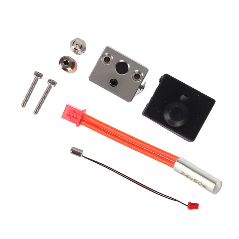 Hot End Extruder Nozzle Kit Heat Resistant Nickel Copper Plated