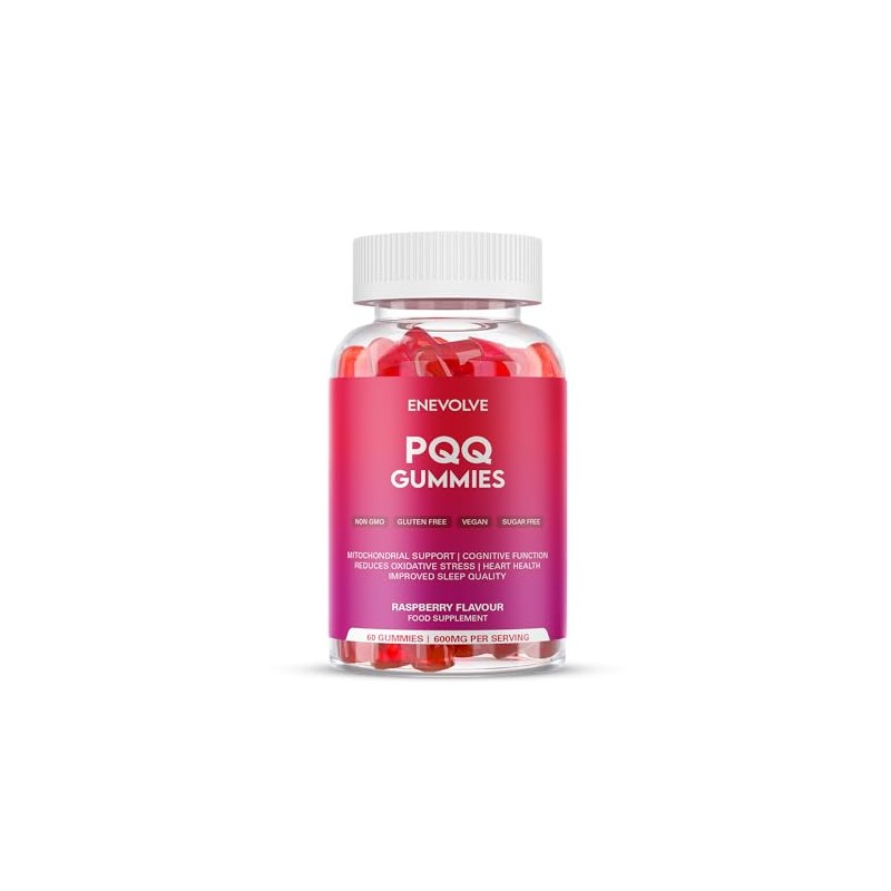 Enevolve PQQ Gummies 20mg Supplement, 2 Month Supply, Mitochondrial Support,